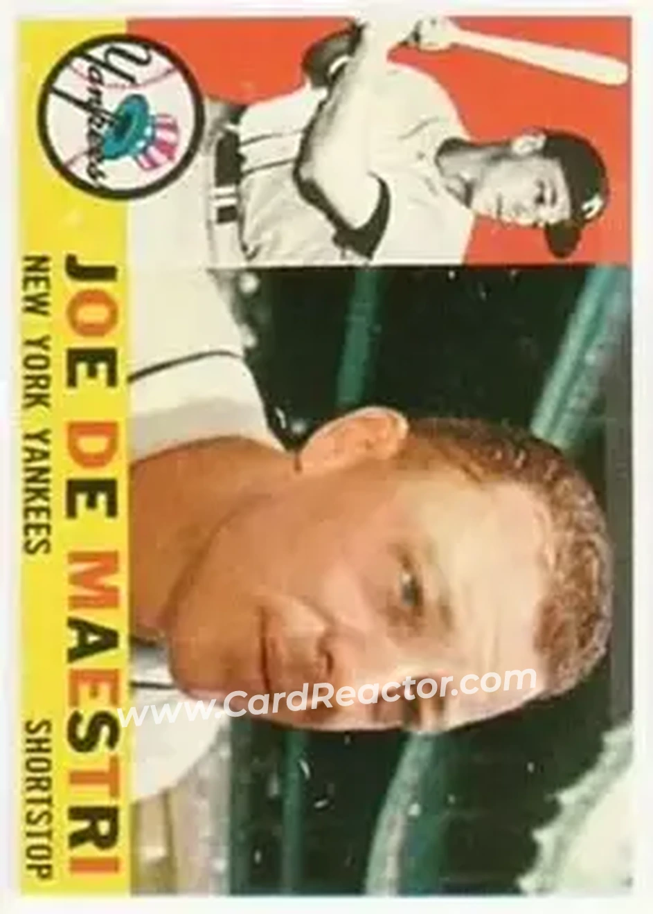 1960 Topps #358 - Joe DeMaestri - New York Yankees - Front 1960 Topps #358 - Joe DeMaestri - New York Yankees - Front