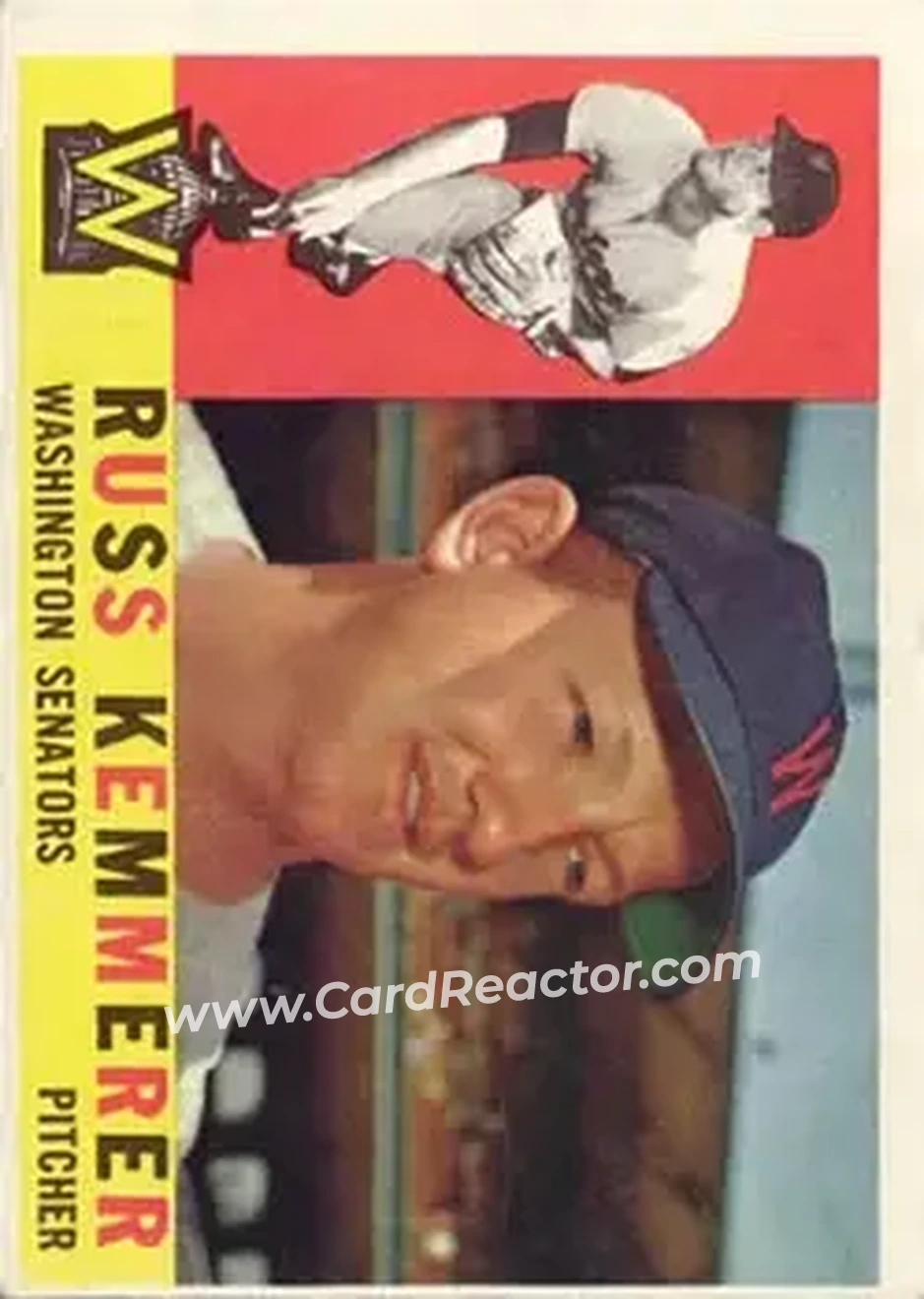 1960 Topps #362 - Russ Kemmerer - Washington Senators - Front 1960 Topps #362 - Russ Kemmerer - Washington Senators - Front