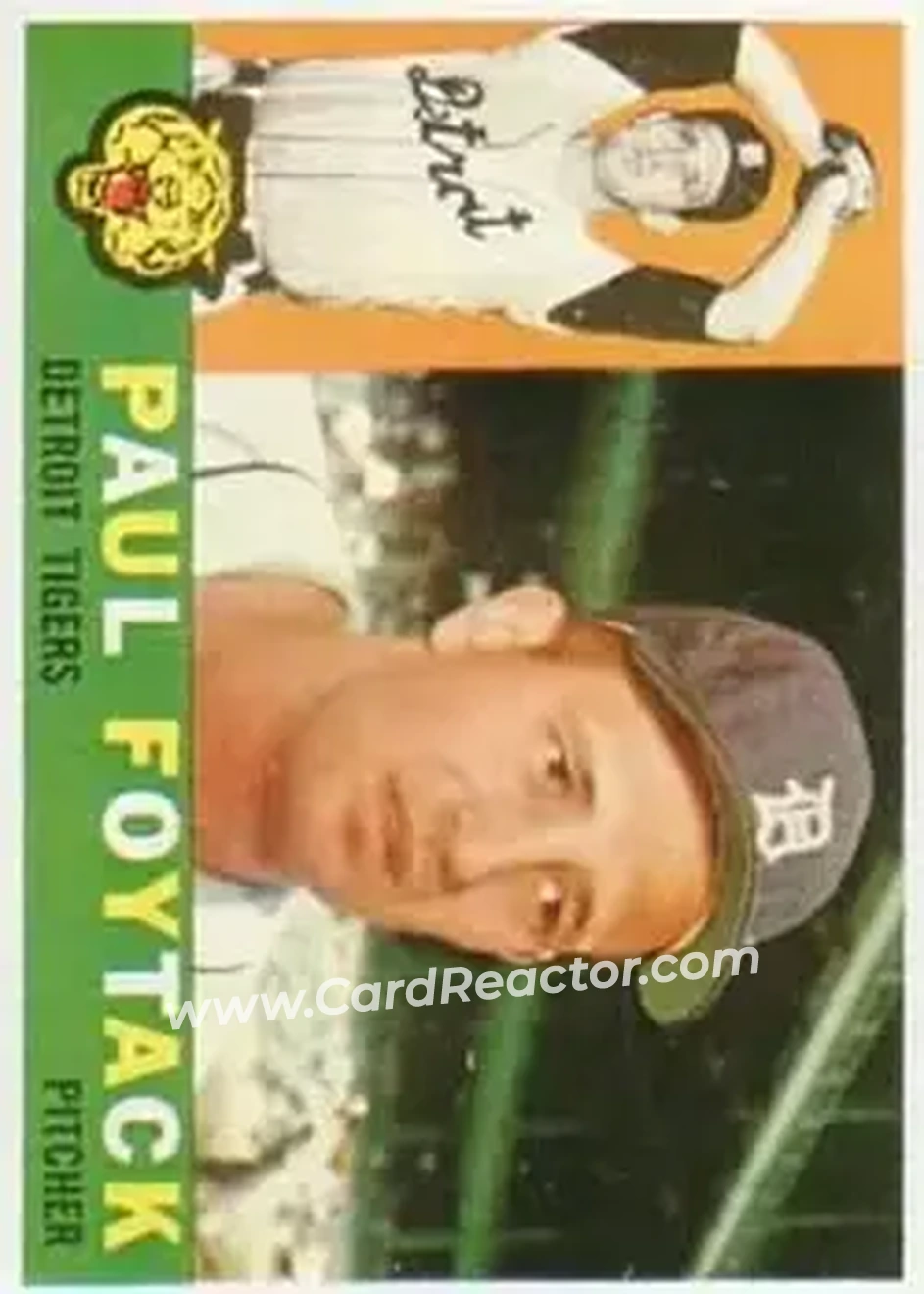 1960 Topps #364 - Paul Foytack - Detroit Tigers - Front
