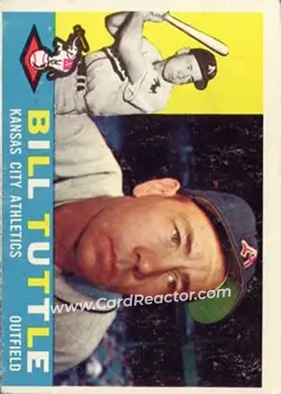 1960 Topps #367 - Bill Tuttle - Kansas City Athletics - Front