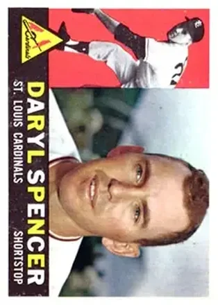 1960 Topps #368 - Daryl Spencer - St. Louis Cardinals