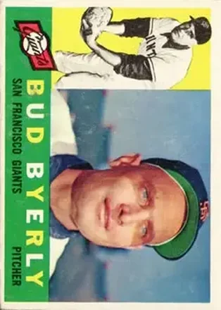 1960 Topps #371 - Bud Byerly - San Francisco Giants