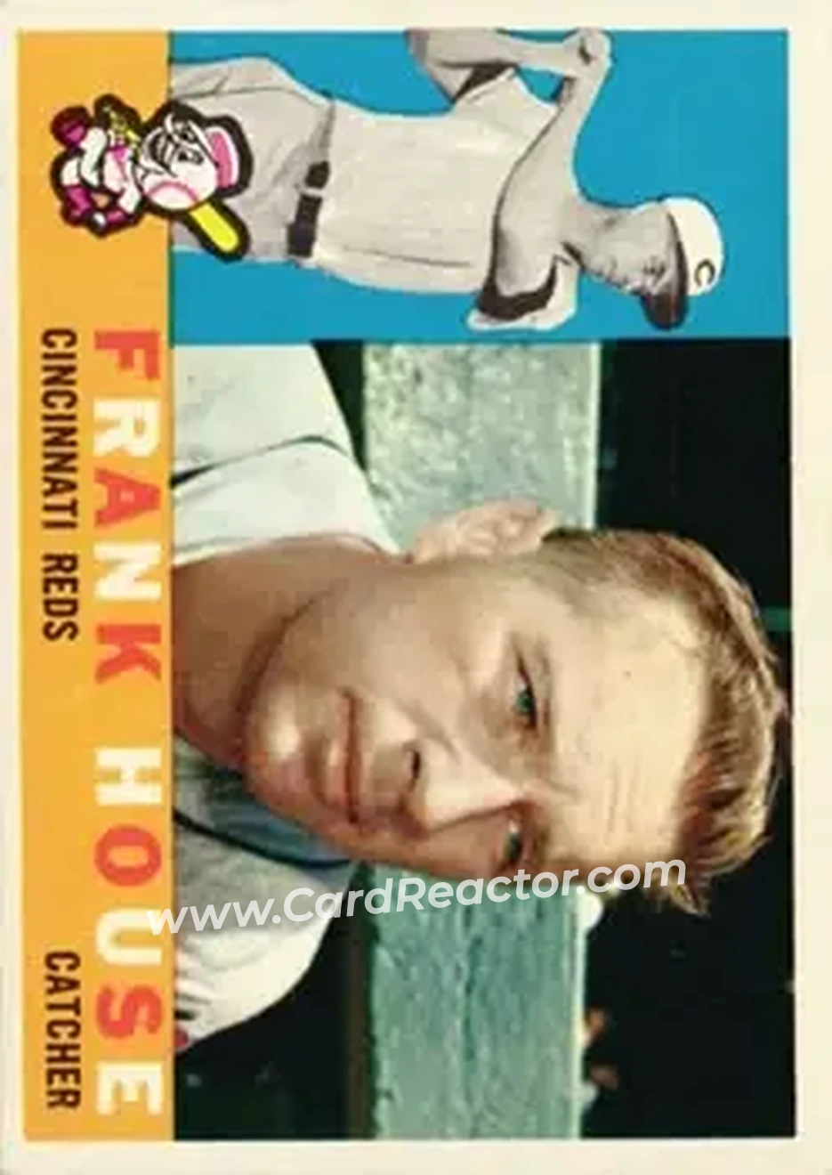 1960 Topps #372 - Frank House - Cincinnati Reds - Front