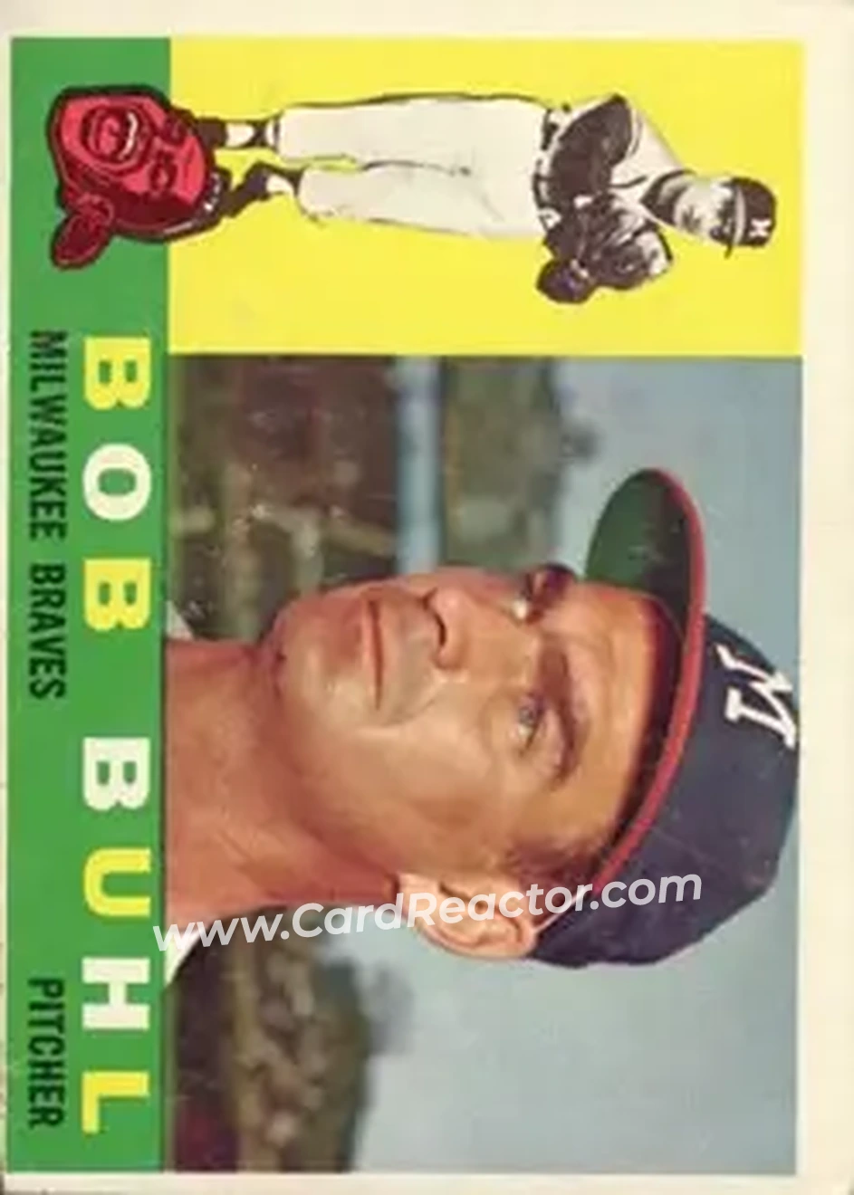 1960 Topps #374 - Bob Buhl - Milwaukee Braves - Front