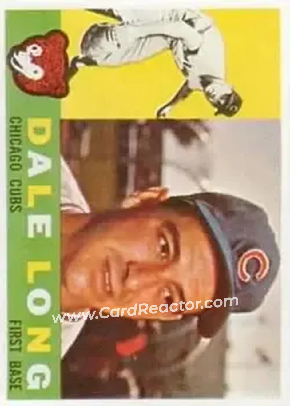 1960 Topps #375 - Dale Long - Chicago Cubs - Front 1960 Topps #375 - Dale Long - Chicago Cubs - Front