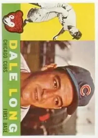 1960 Topps #375 - Dale Long - Chicago Cubs 1960 Topps #375 - Dale Long - Chicago Cubs