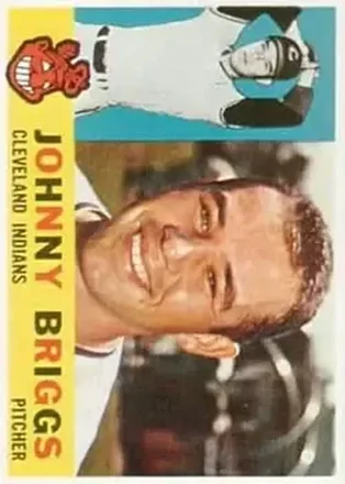 1960 Topps #376 - Johnny Briggs - Cleveland Indians 1960 Topps #376 - Johnny Briggs - Cleveland Indians