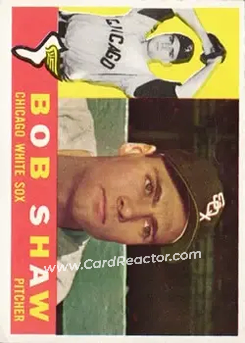 1960 Topps #380 - Bob Shaw - Chicago White Sox - Front 1960 Topps #380 - Bob Shaw - Chicago White Sox - Front