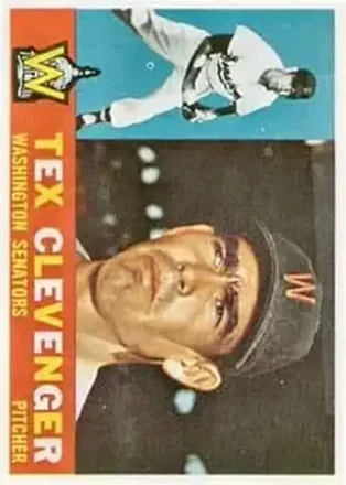 1960 Topps #392 - Tex Clevenger - Washington Senators