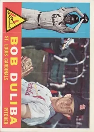 1960 Topps #401 - Bob Duliba - St. Louis Cardinals 1960 Topps #401 - Bob Duliba - St. Louis Cardinals