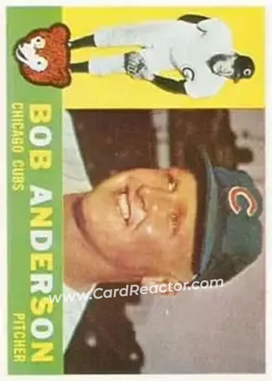 1960 Topps #412 - Bob Anderson - Chicago Cubs - Front