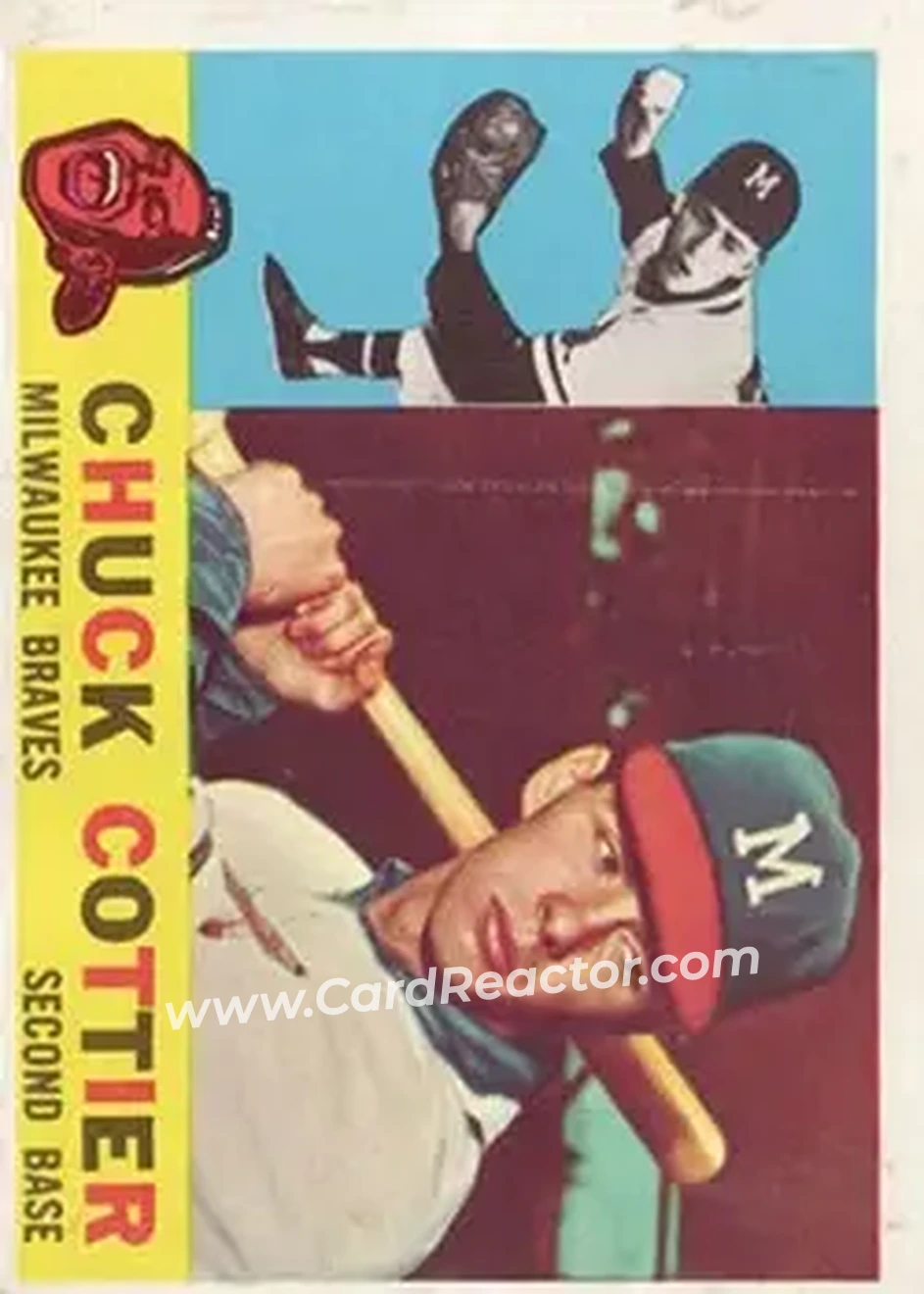 1960 Topps #417 - Chuck Cottier - Milwaukee Braves - Front