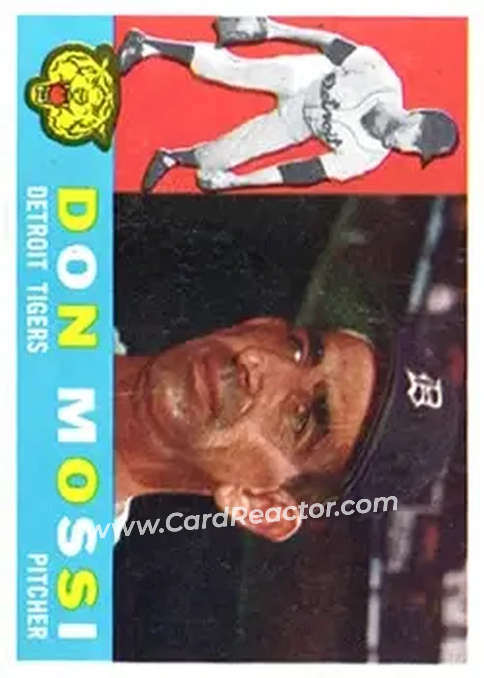1960 Topps #418 - Don Mossi - Detroit Tigers - Front 1960 Topps #418 - Don Mossi - Detroit Tigers - Front