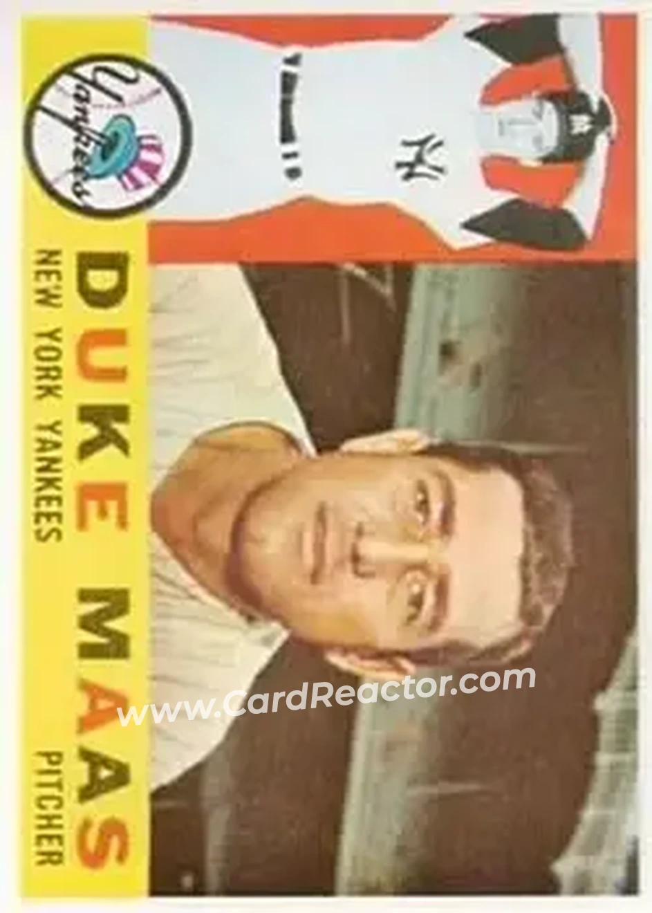 1960 Topps #421 - Duke Maas - New York Yankees - Front