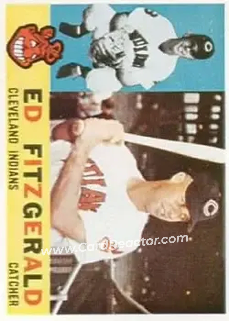 1960 Topps #423 - Eddy FitzGerald - Cleveland Indians - Front 1960 Topps #423 - Eddy FitzGerald - Cleveland Indians - Front