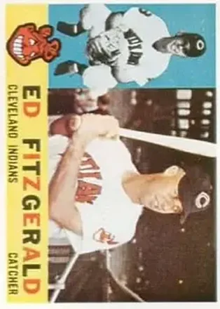 1960 Topps #423 - Eddy FitzGerald - Cleveland Indians 1960 Topps #423 - Eddy FitzGerald - Cleveland Indians