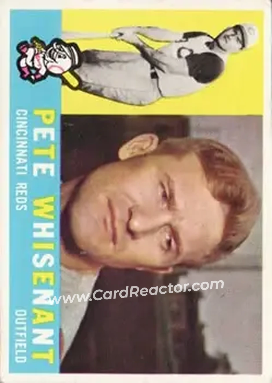 1960 Topps #424 - Pete Whisenant - Cincinnati Reds - Front 1960 Topps #424 - Pete Whisenant - Cincinnati Reds - Front