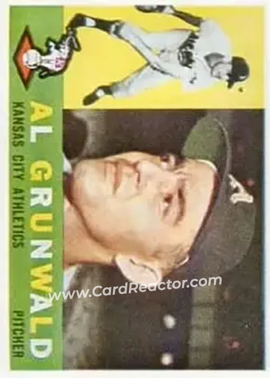 1960 Topps #427 - Al Grunwald - Kansas City Athletics - Front