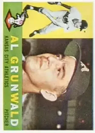 1960 Topps #427 - Al Grunwald - Kansas City Athletics 1960 Topps #427 - Al Grunwald - Kansas City Athletics