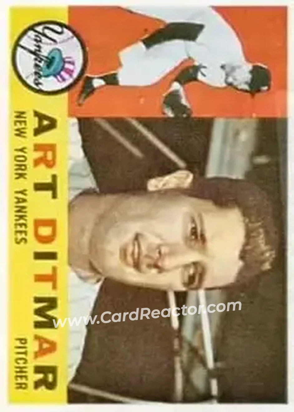 1960 Topps #430 - Art Ditmar - New York Yankees - Front 1960 Topps #430 - Art Ditmar - New York Yankees - Front