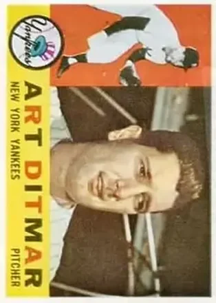 1960 Topps #430 - Art Ditmar - New York Yankees