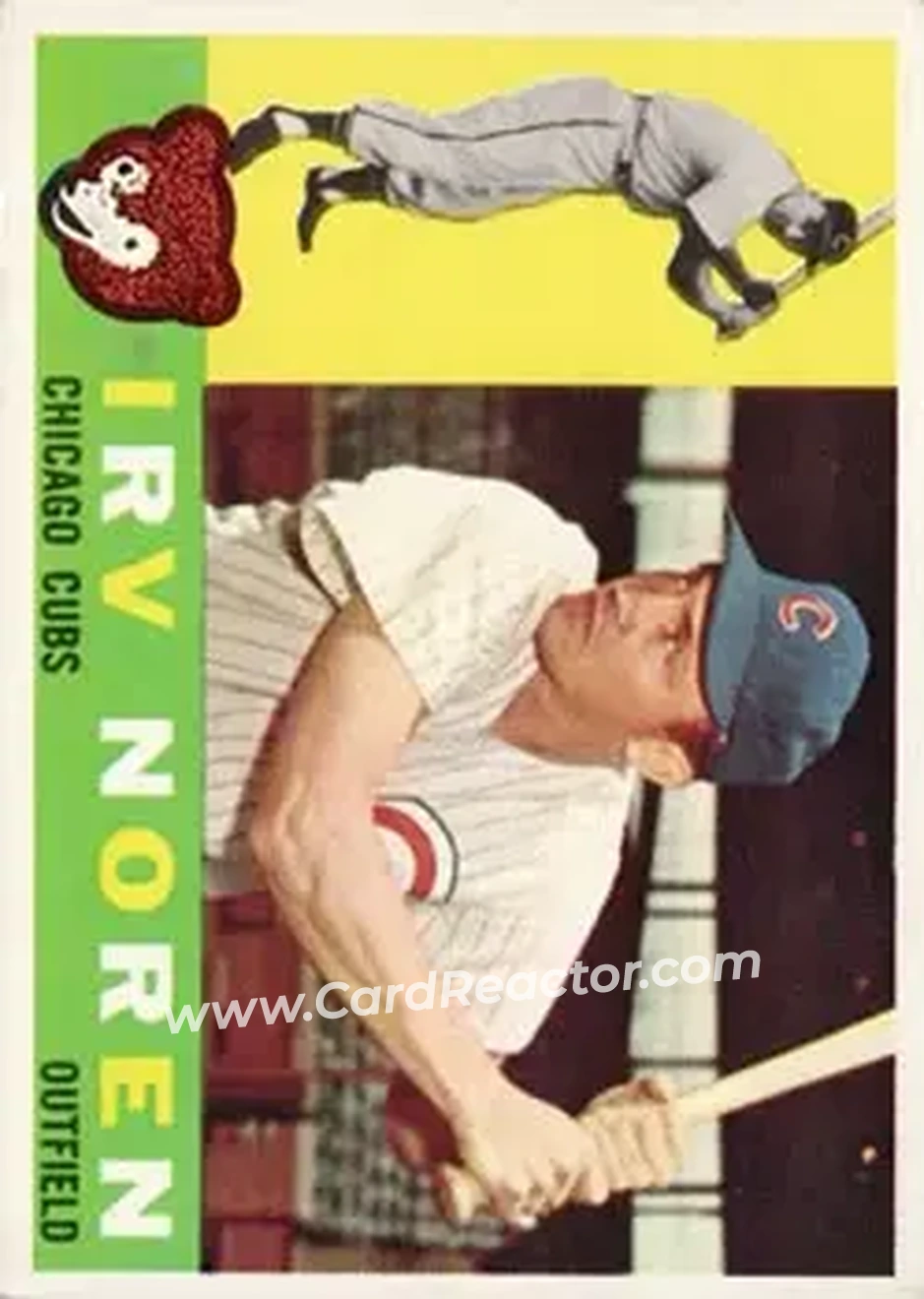 1960 Topps #433 - Irv Noren - Chicago Cubs - Front