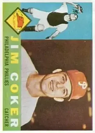 1960 Topps #438 - Jim Coker - Philadelphia Phillies 1960 Topps #438 - Jim Coker - Philadelphia Phillies
