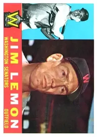1960 Topps #440 - Jim Lemon - Washington Senators 1960 Topps #440 - Jim Lemon - Washington Senators