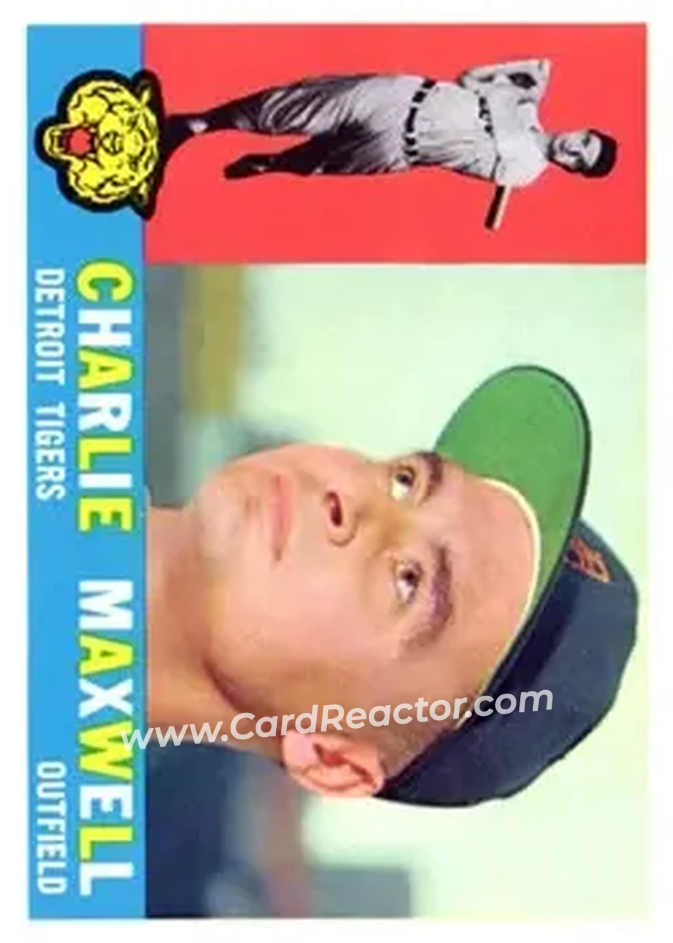 1960 Topps #443 - Charley Maxwell - Detroit Tigers - Front 1960 Topps #443 - Charley Maxwell - Detroit Tigers - Front