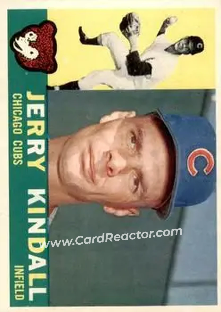 1960 Topps #444 - Jerry Kindall - Chicago Cubs - Front