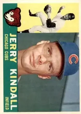 1960 Topps #444 - Jerry Kindall - Chicago Cubs