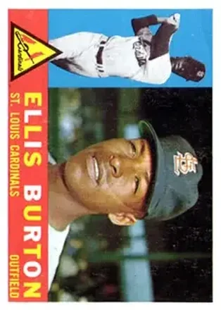 1960 Topps #446 - Ellis Burton - St. Louis Cardinals