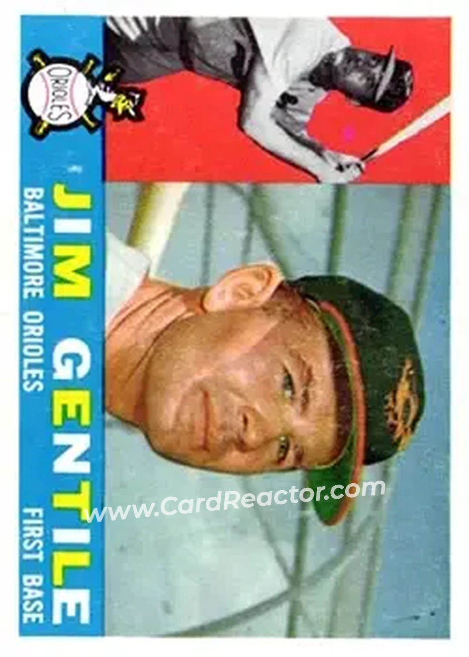 1960 Topps #448 - Jim Gentile - Baltimore Orioles - Front