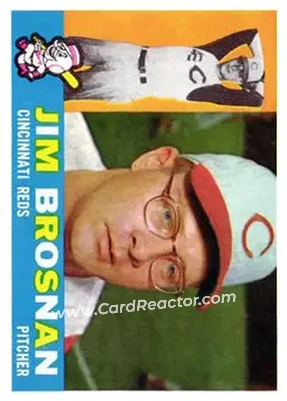 1960 Topps #449 - Jim Brosnan - Cincinnati Reds - Front