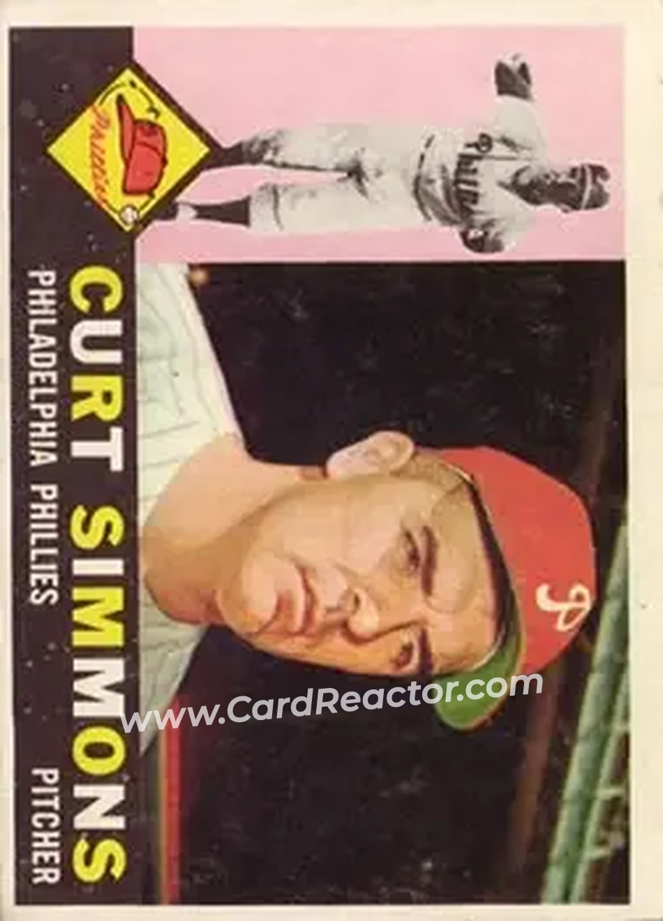 1960 Topps #451 - Curt Simmons - Philadelphia Phillies - Front 1960 Topps #451 - Curt Simmons - Philadelphia Phillies - Front