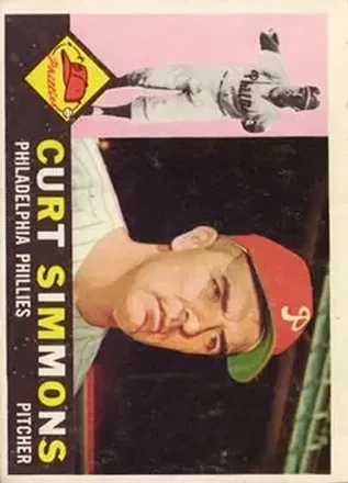 1960 Topps #451 - Curt Simmons - Philadelphia Phillies