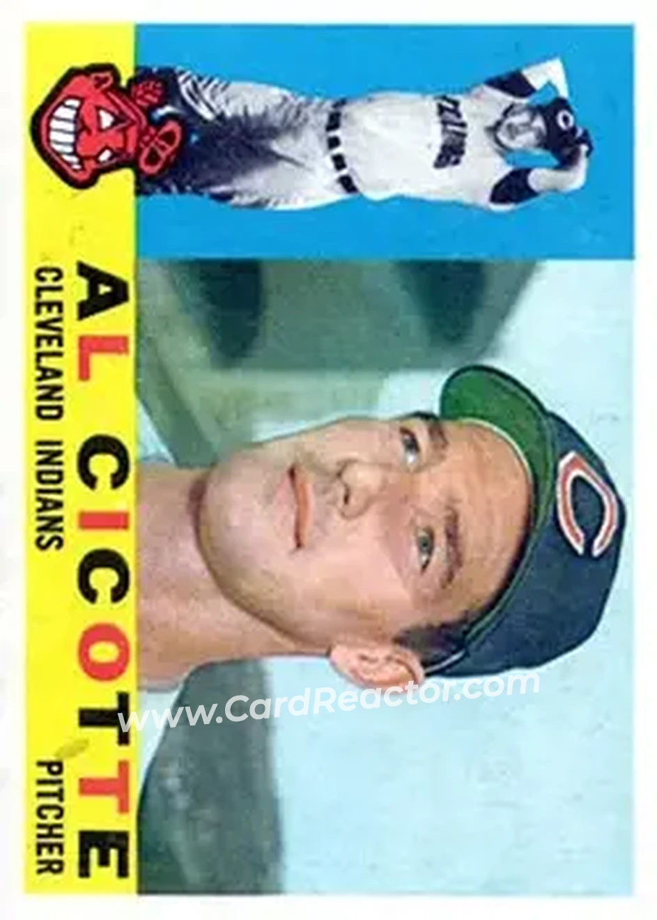 1960 Topps #473 - Al Cicotte - Cleveland Indians - Front 1960 Topps #473 - Al Cicotte - Cleveland Indians - Front