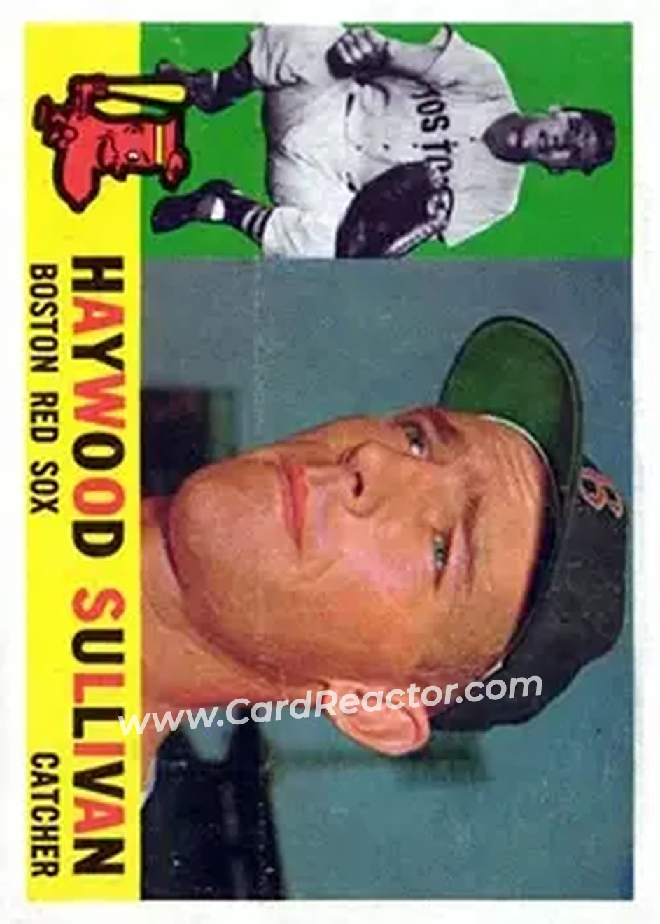 1960 Topps #474 - Haywood Sullivan - Boston Red Sox - Front 1960 Topps #474 - Haywood Sullivan - Boston Red Sox - Front