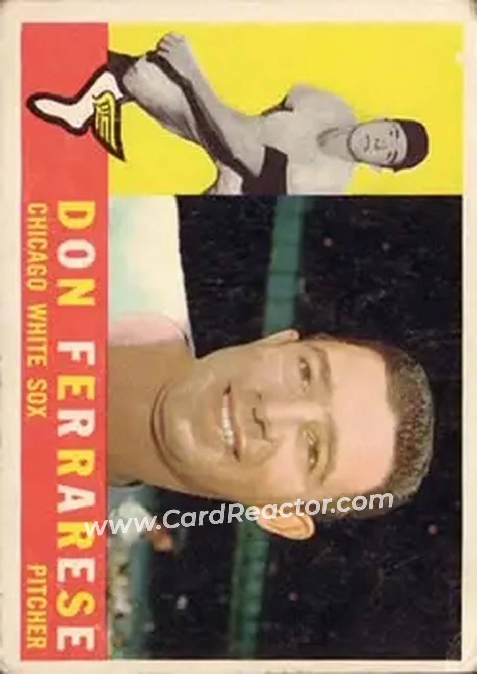 1960 Topps #477 - Don Ferrarese - Chicago White Sox - Front