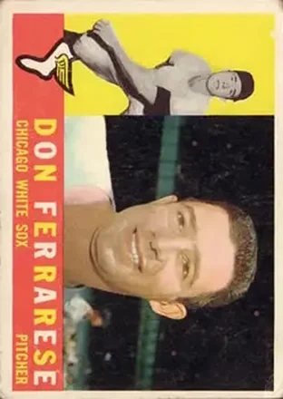 1960 Topps #477 - Don Ferrarese - Chicago White Sox