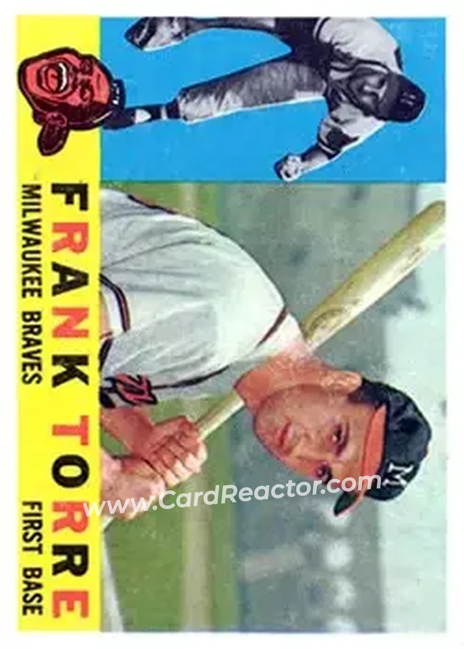 1960 Topps #478 - Frank Torre - Milwaukee Braves - Front 1960 Topps #478 - Frank Torre - Milwaukee Braves - Front