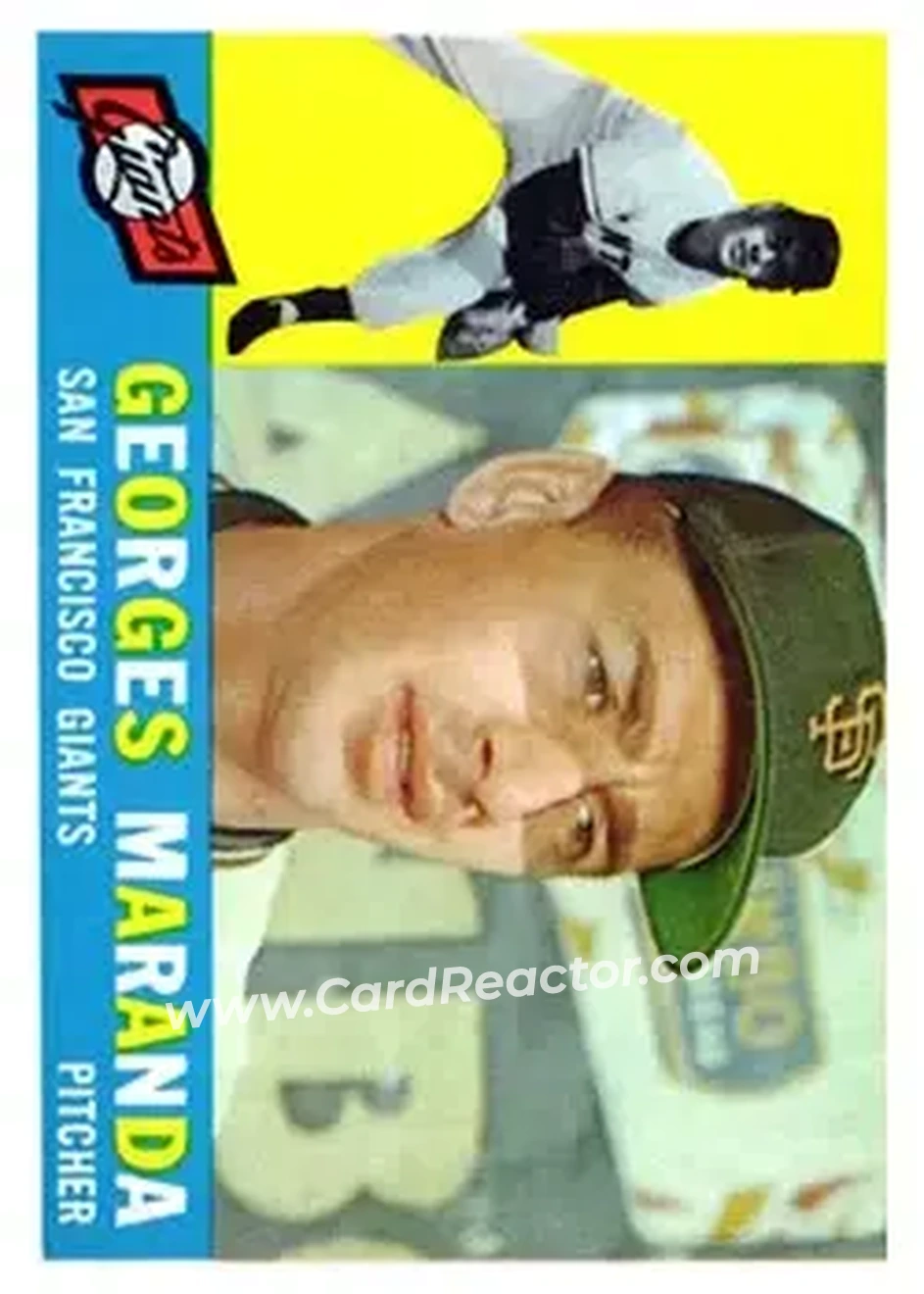 1960 Topps #479 - Georges Maranda - San Francisco Giants - Front 1960 Topps #479 - Georges Maranda - San Francisco Giants - Front