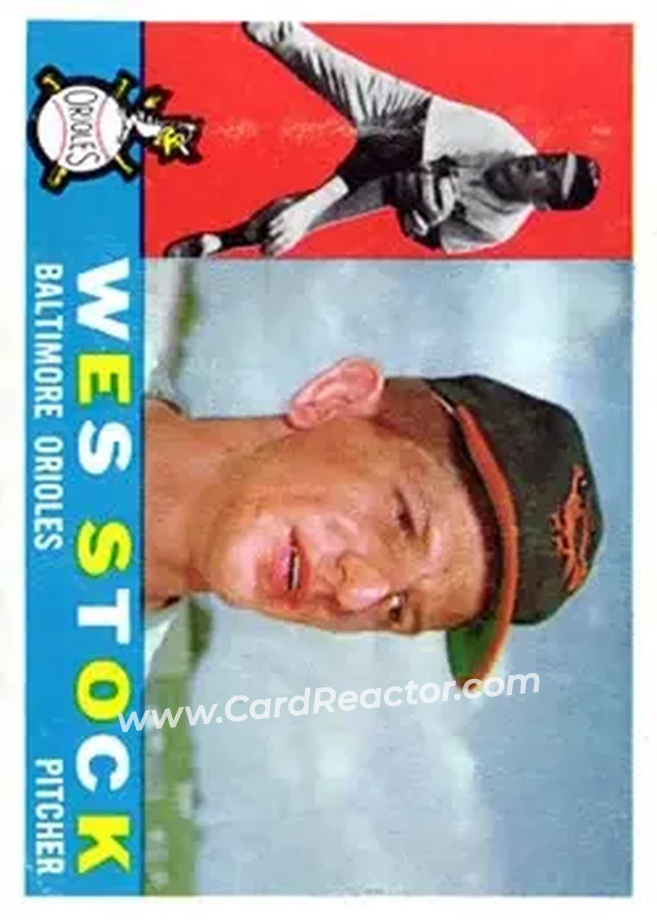 1960 Topps #481 - Wes Stock - Baltimore Orioles - Front
