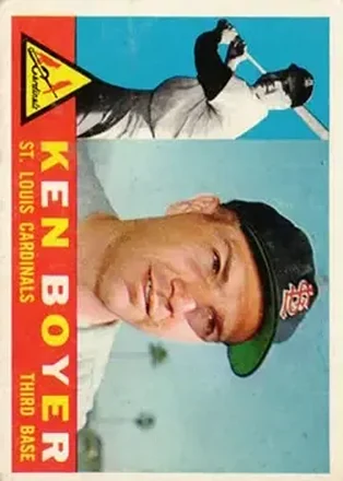 1960 Topps #485 - Ken Boyer - St. Louis Cardinals