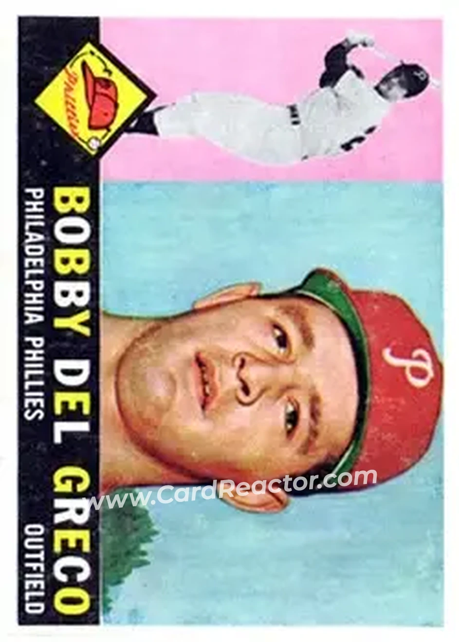 1960 Topps #486 - Bobby Del Greco - Philadelphia Phillies - Front 1960 Topps #486 - Bobby Del Greco - Philadelphia Phillies - Front