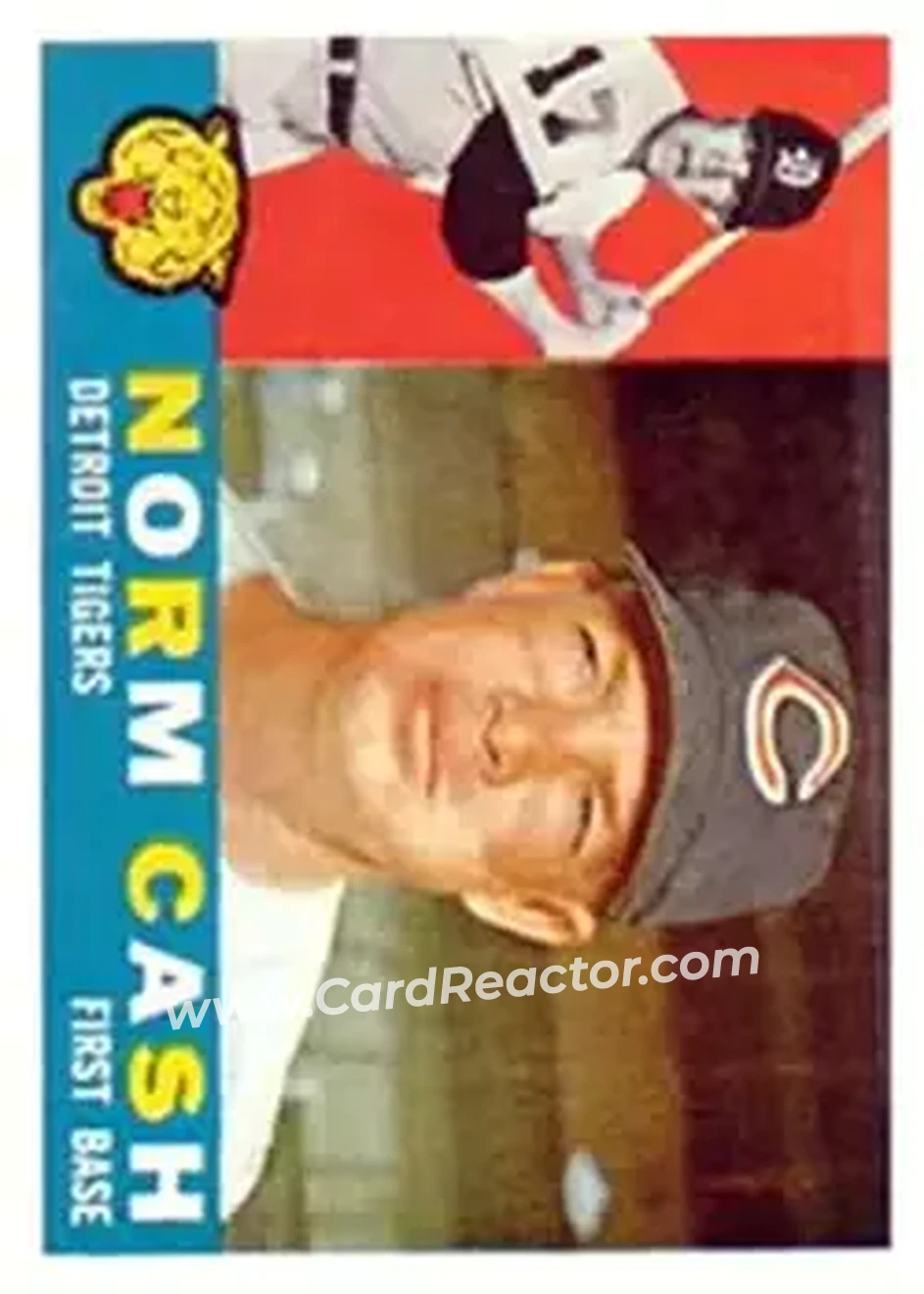 1960 Topps #488 - Norm Cash - Detroit Tigers - Front 1960 Topps #488 - Norm Cash - Detroit Tigers - Front