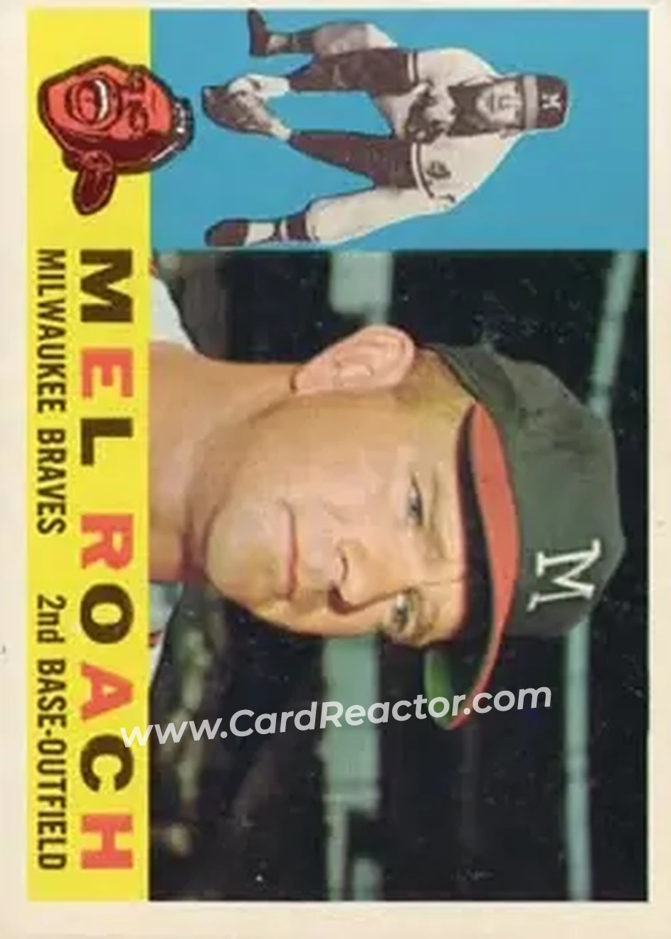 1960 Topps #491 - Mel Roach - Milwaukee Braves - Front
