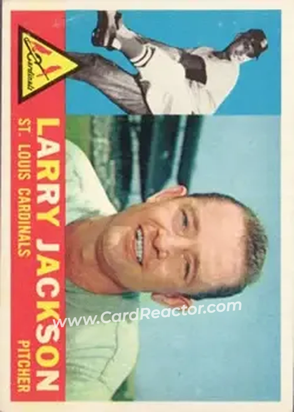 1960 Topps #492 - Larry Jackson - St. Louis Cardinals - Front