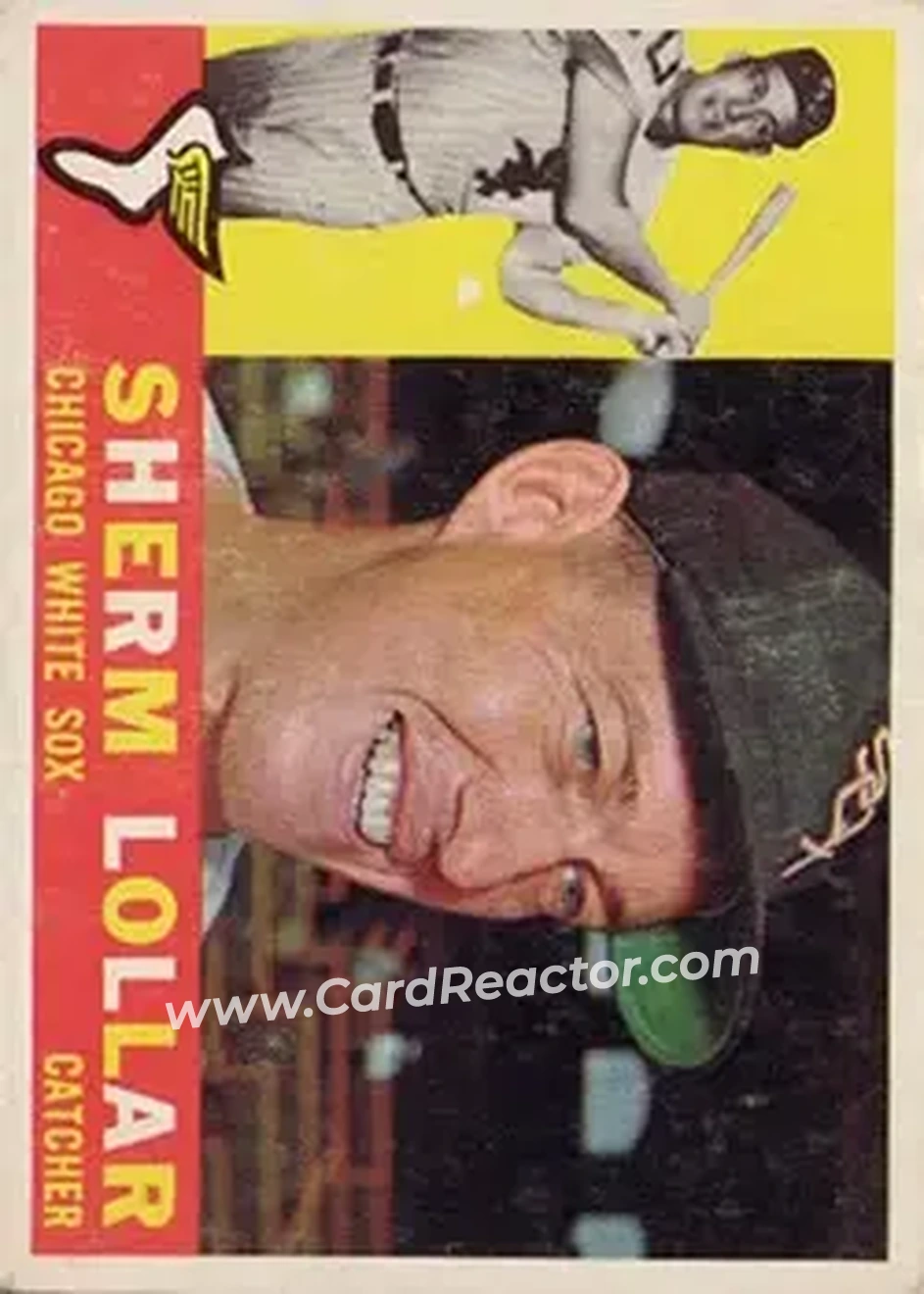 1960 Topps #495 - Sherman Lollar - Chicago White Sox - Front 1960 Topps #495 - Sherman Lollar - Chicago White Sox - Front