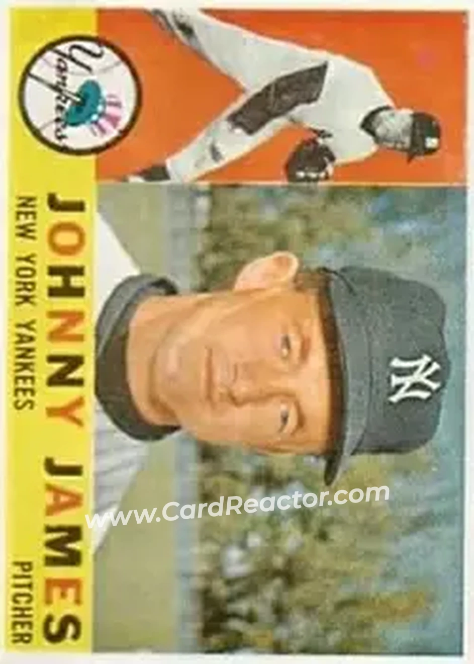 1960 Topps #499 - Johnny James - New York Yankees - Front 1960 Topps #499 - Johnny James - New York Yankees - Front
